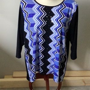 Alfred dunn 3/4 sleeve top